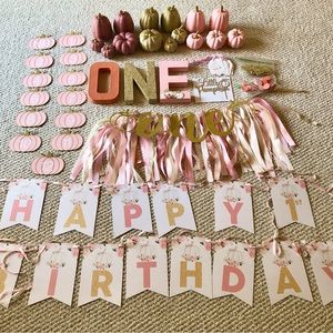 Little pumpkin first birthday party decorations